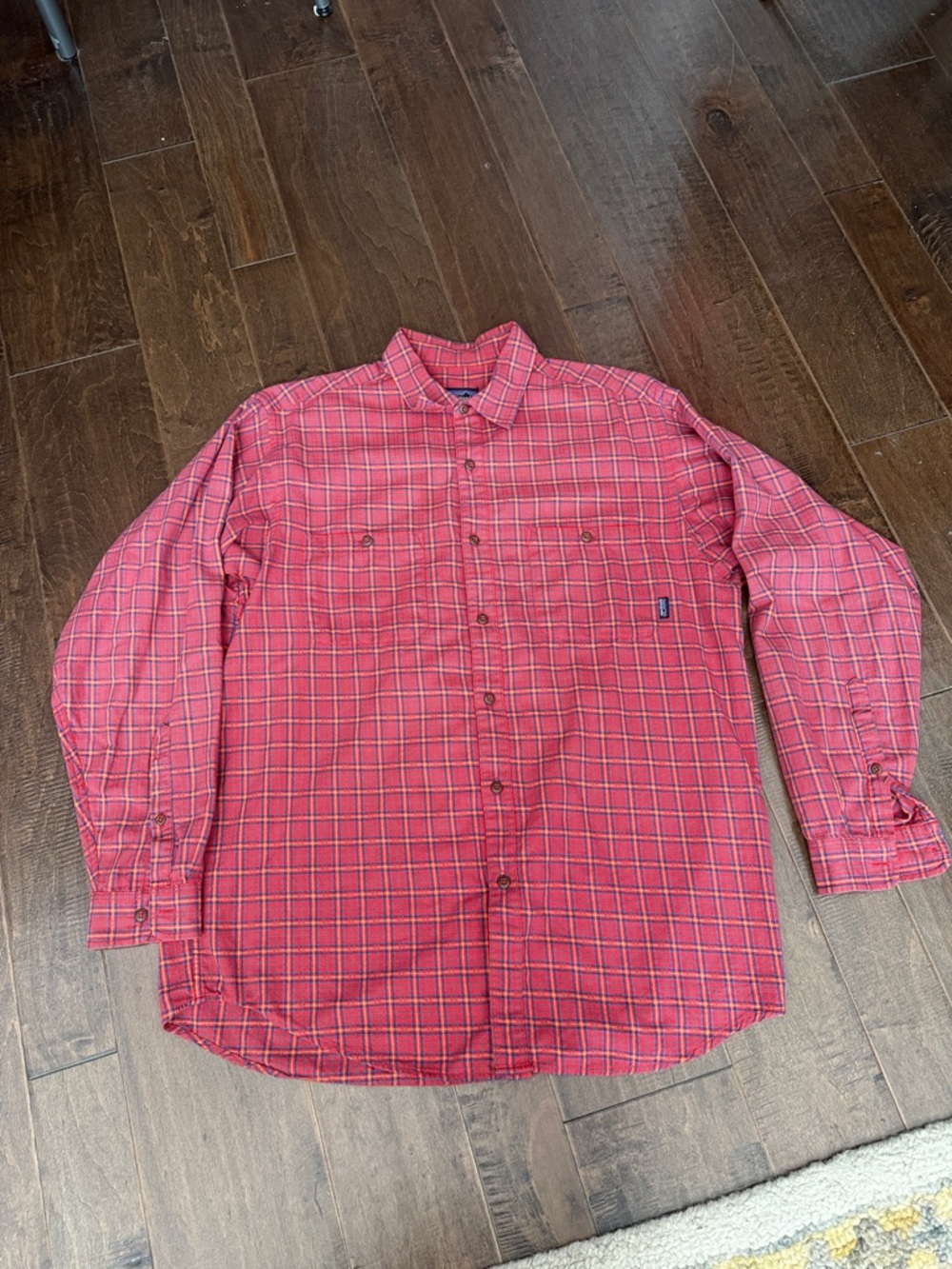Patagonia Red Plaid Long-Sleeve Button-Down Shirt